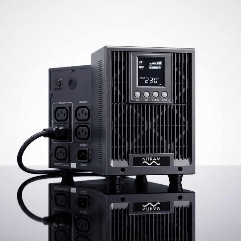 Onduleur On-Line Tour 1KVA Monophasé Nitram - US10001TSA